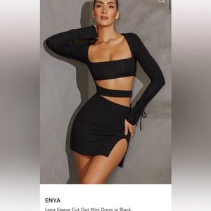 Oh Polly Black Mini Dress